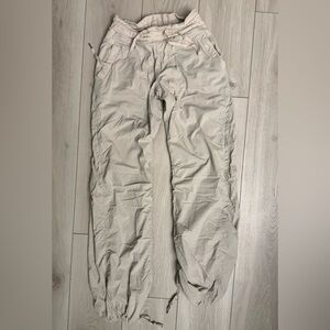 Off white/cream gray lululemon dance studio pants